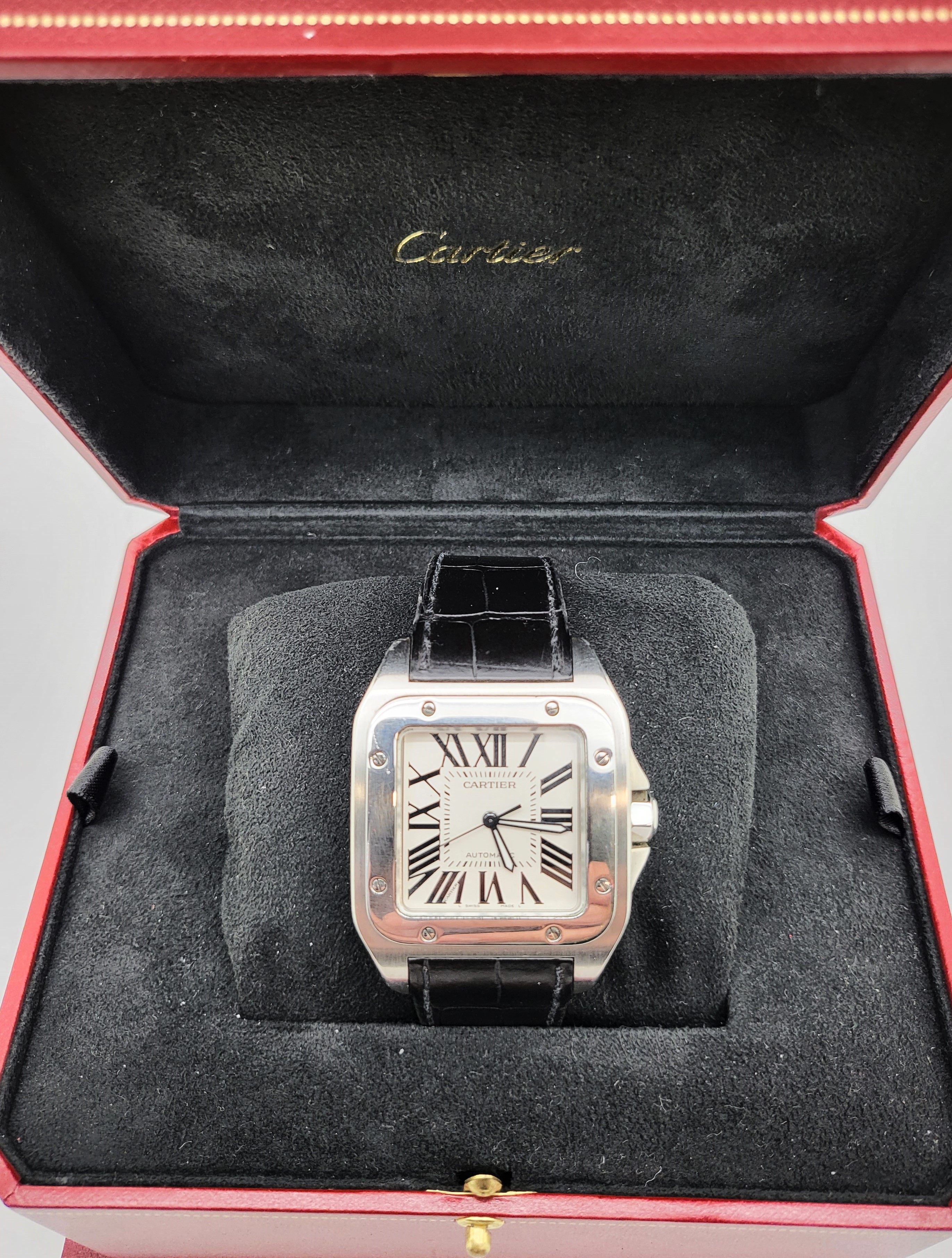 Gentleman s Cartier Santos 100XL. E.J. Markham and Son Ltd